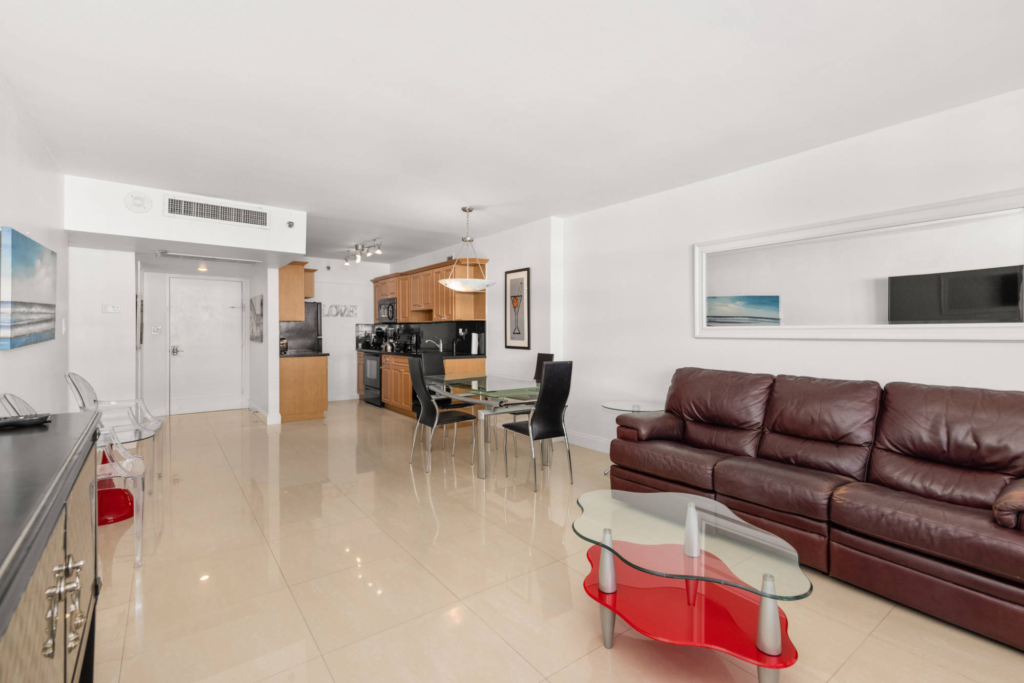 kitchen seen from living room