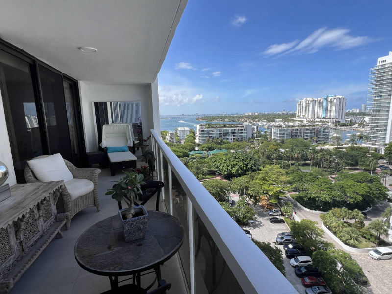 view from balcony