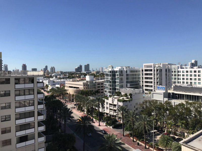 view from balcony