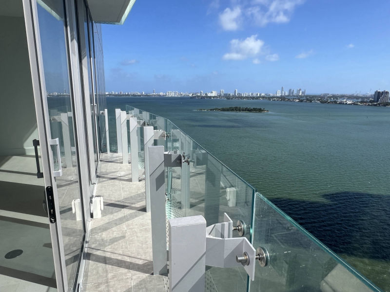 balcony with bay view