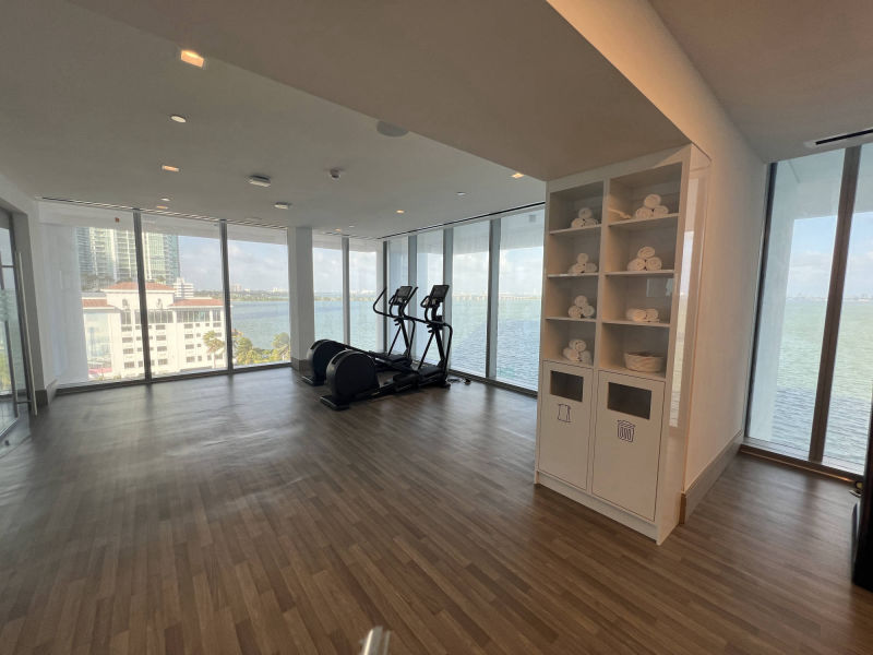 gym with nice view