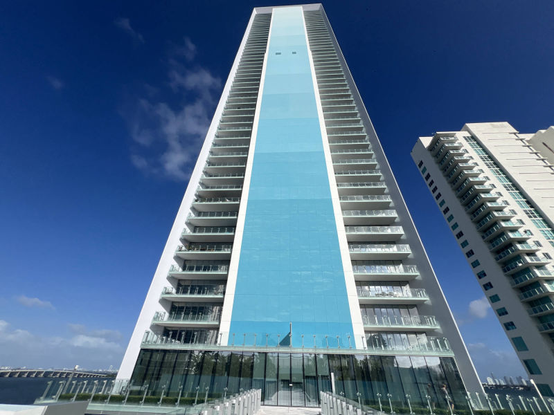 outside view of the Missoni Building in Miami