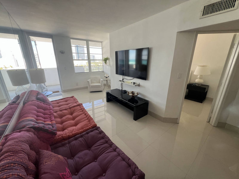 living room with beautiful view