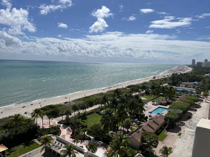 ocean view from balcony