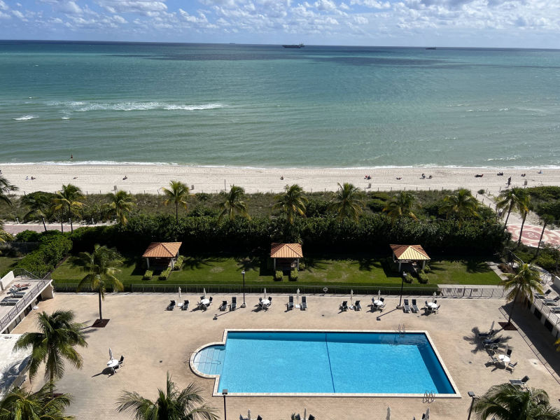 pool seen from balcony