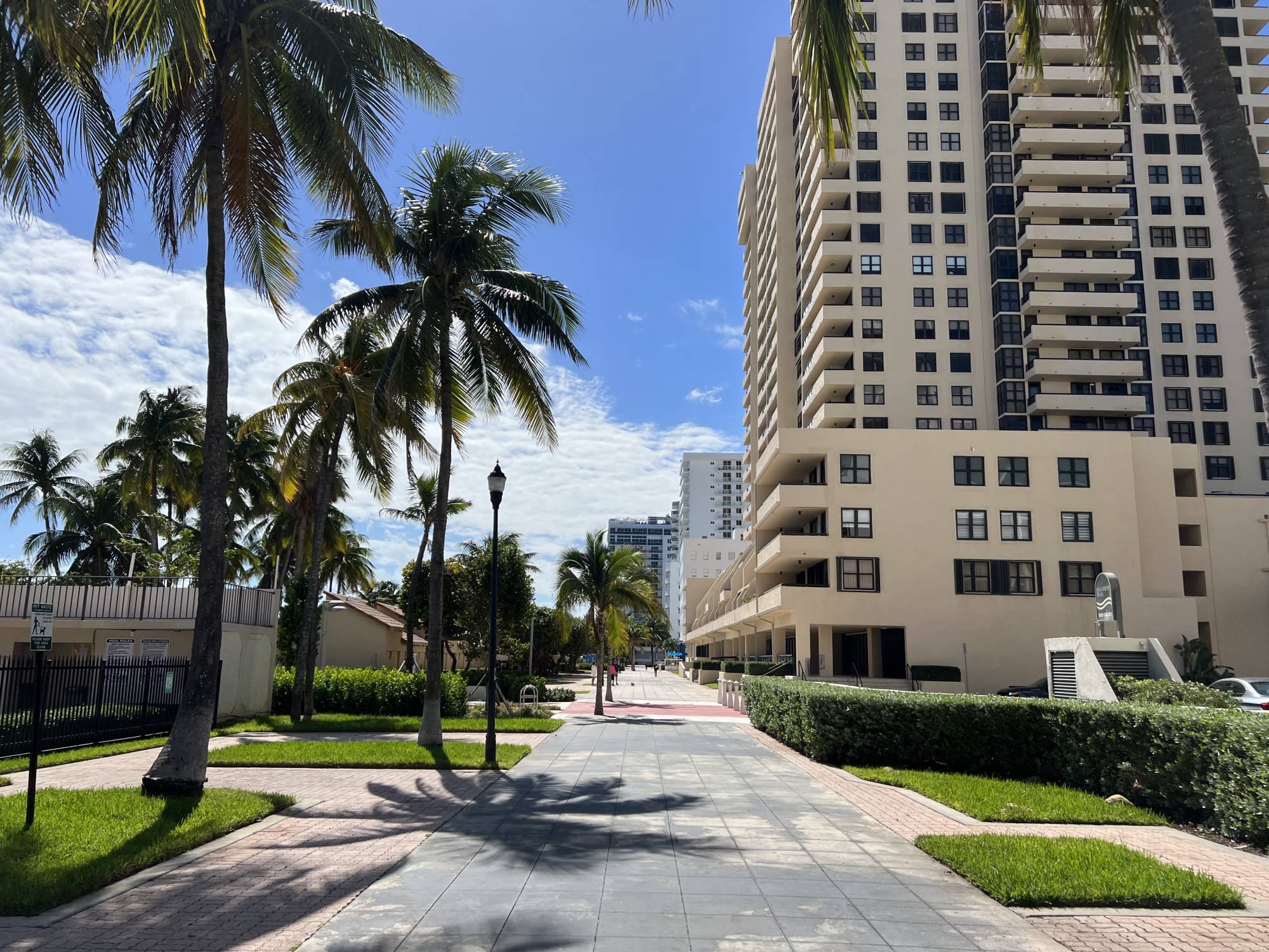 walkway paralel to boardwalk