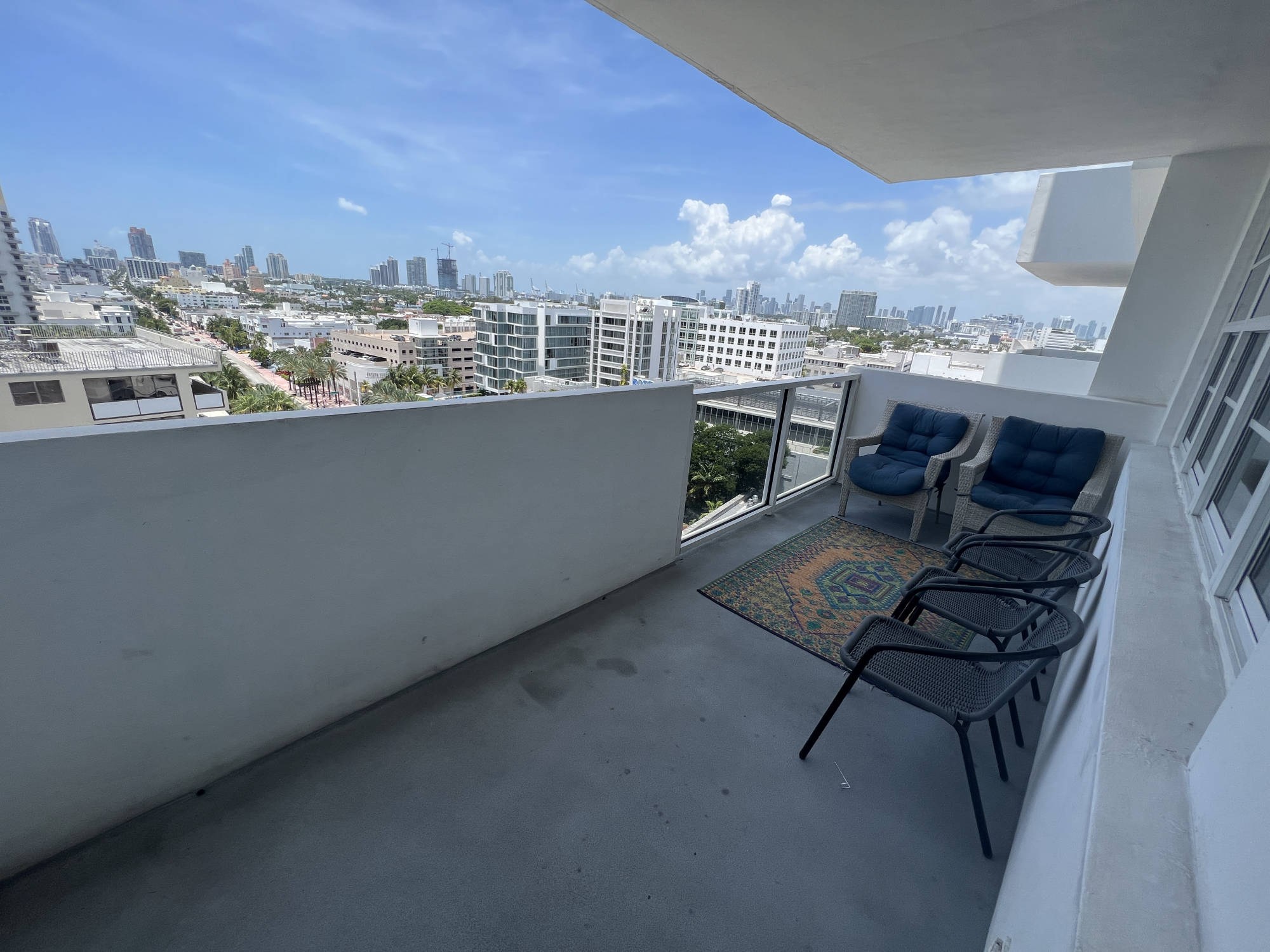balcony and view of Miami Beach