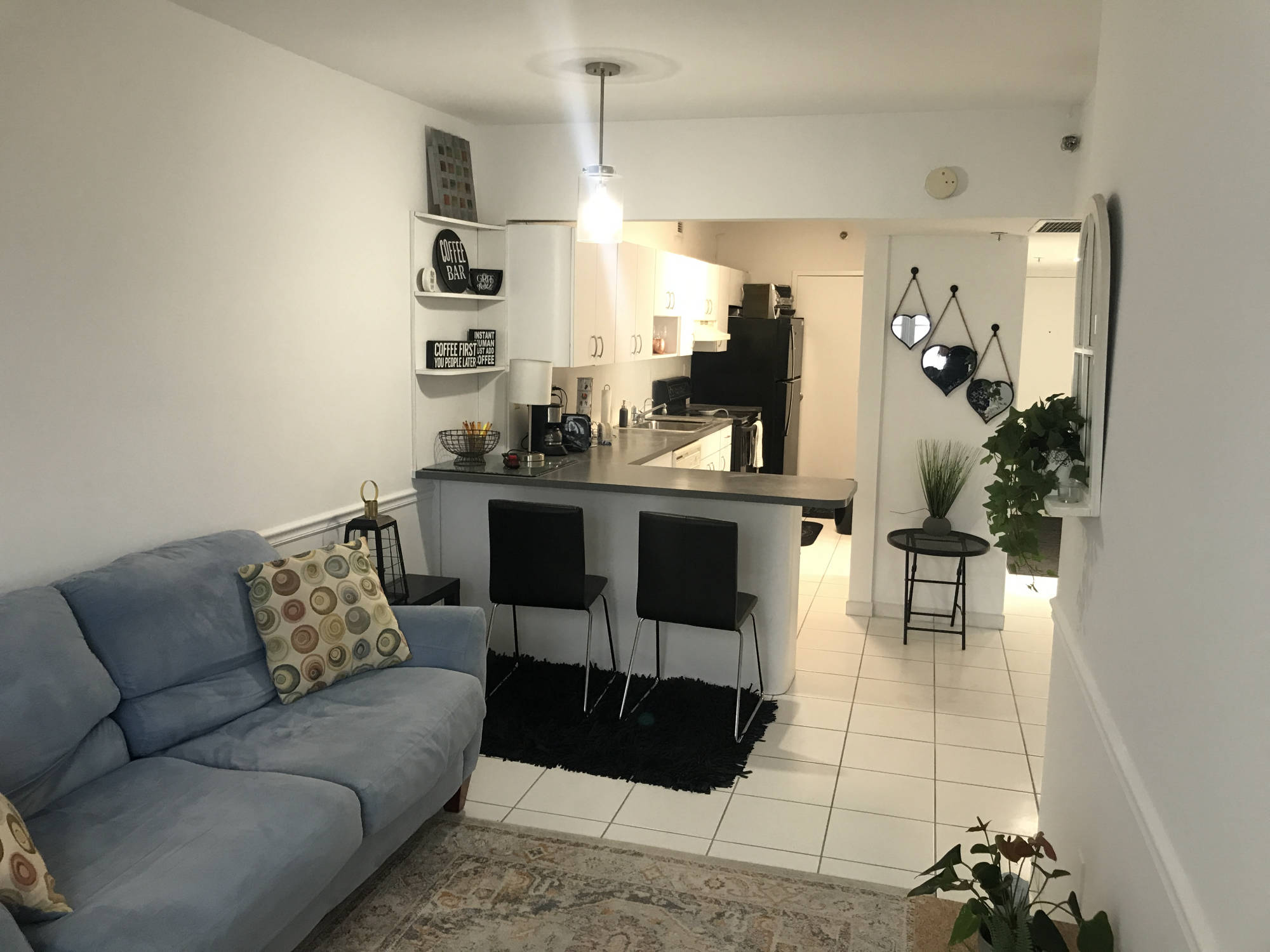 kitchen seen from living room