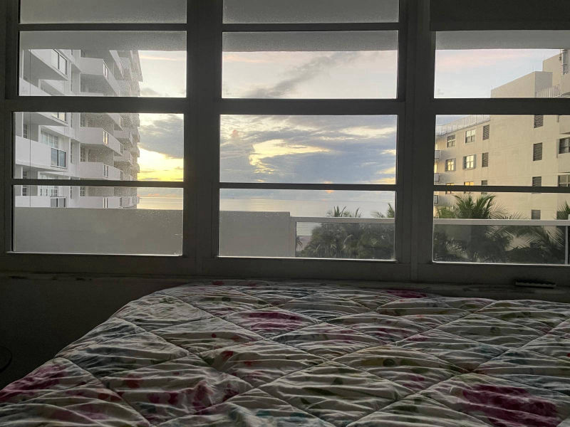 view from bed
