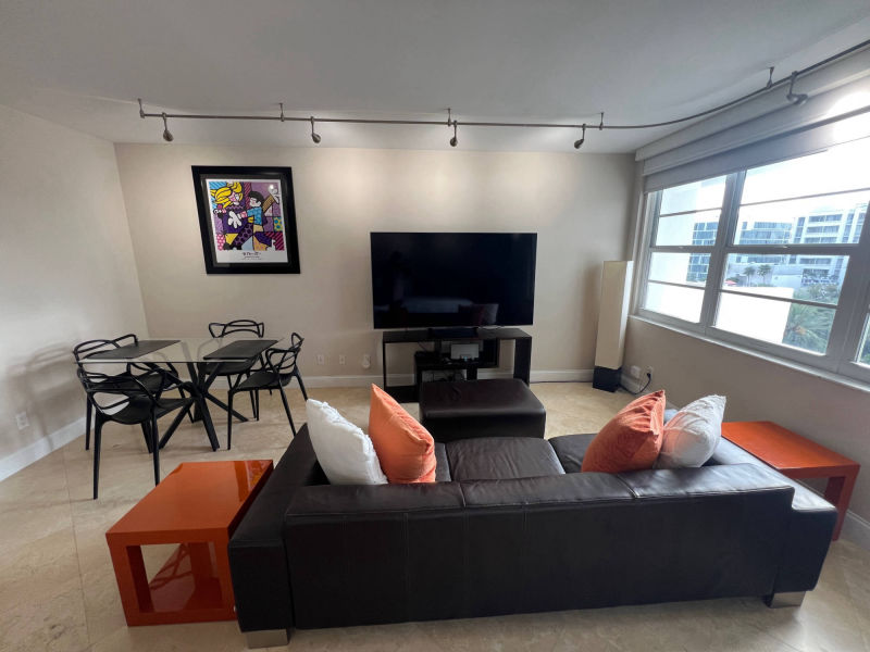 living room and dining corner 